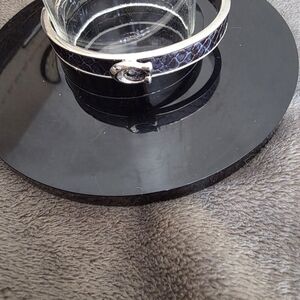 Coach Silver and Black Bracelet